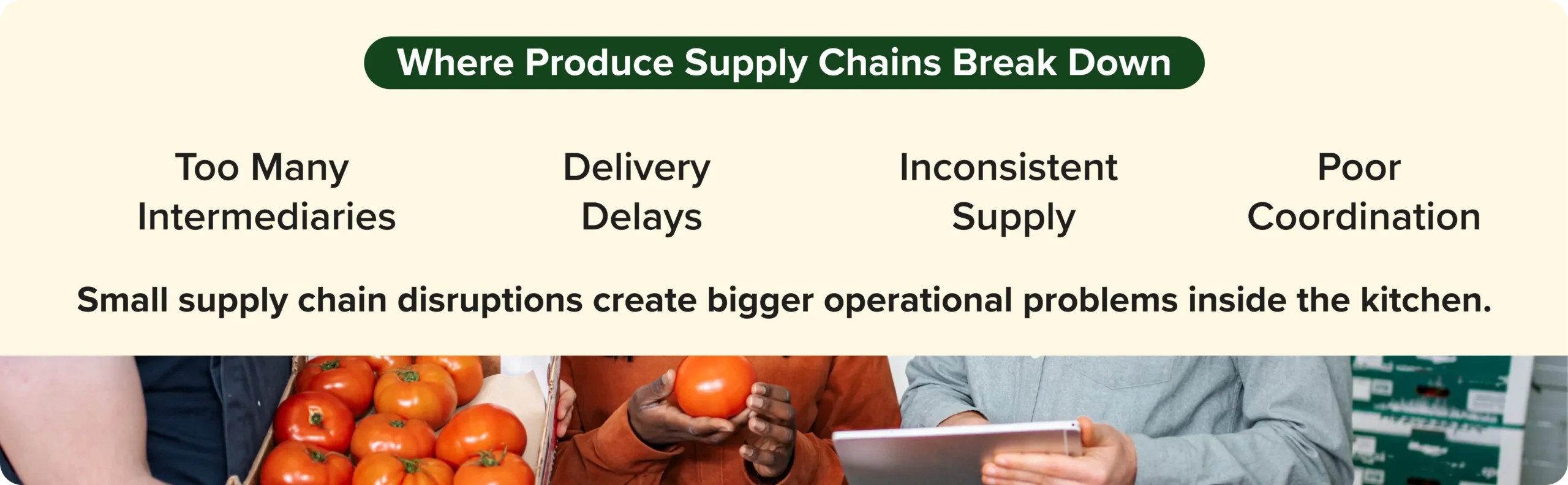 Common produce supply chain challenges